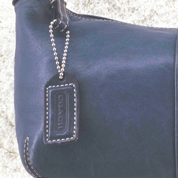 COACH 9564 Blue Leather Legacy Demi Hobo Shoulder Bag Convertible Strap Vintage - Picture 2 of 16